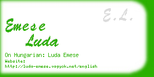 emese luda business card